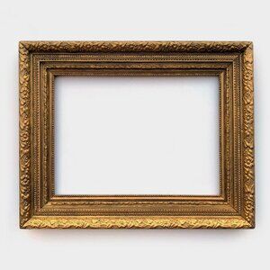 Antique Victorian Gold Frame With Floral Design